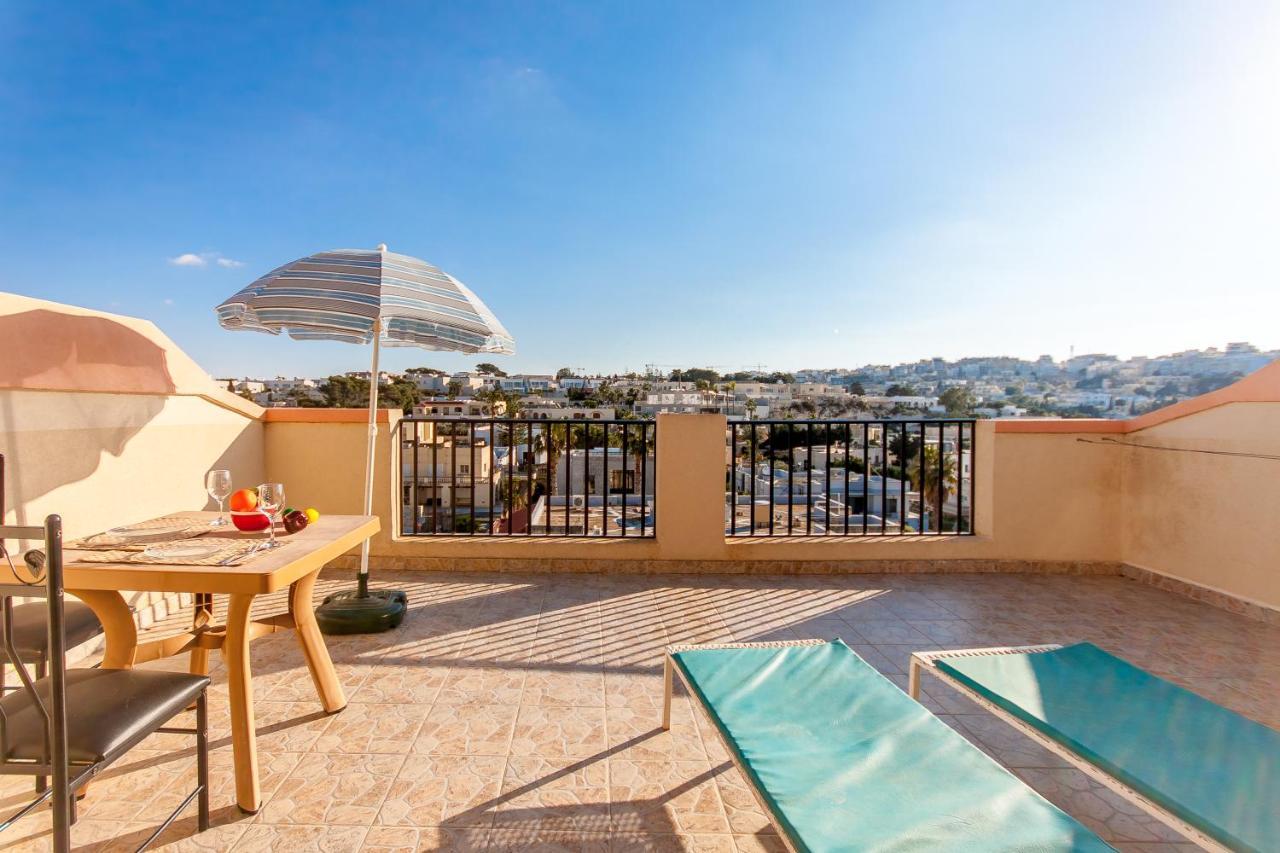Pool And Sea Merill Apartments - Happy Rentals Mellieħa Eksteriør bilde